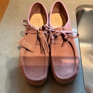 Clarks Originals Pink Suede Wallabees